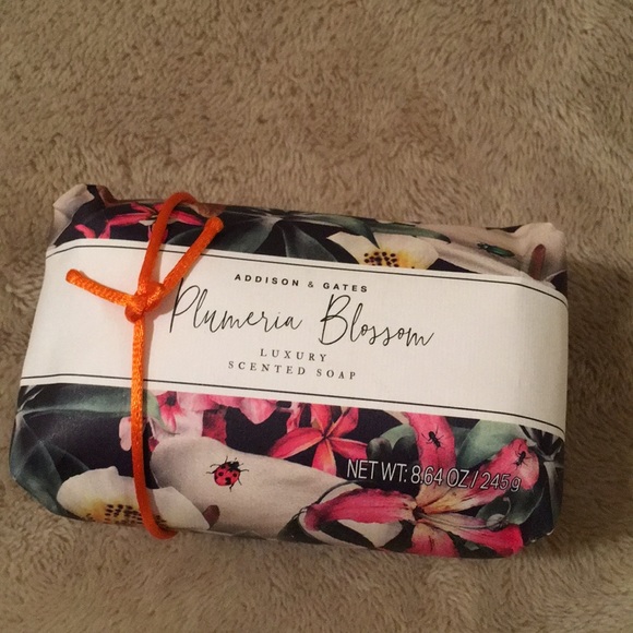 addison & gates Bath & Body Plumeria Blossom Scented Luxury Soap
